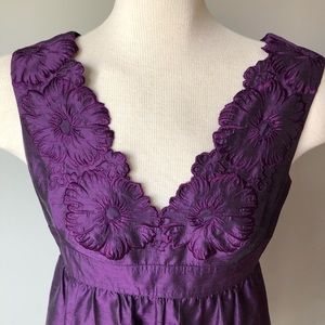 2/$20 Adrianna Papell plum dress EUC